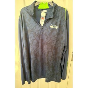 NWT Seattle Seahawks NFL Quarter Zip Pullover Men's XXL